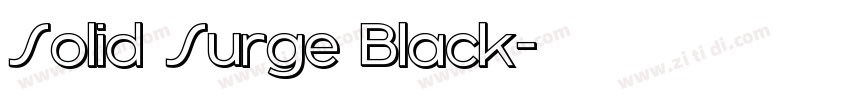 Solid Surge Black字体转换